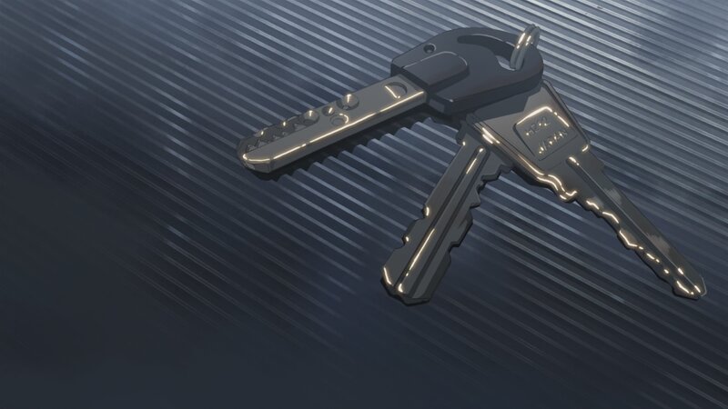Keys on a textured surface