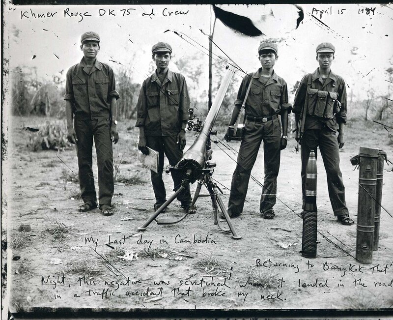 Khmer Rouge soldiers with weapon