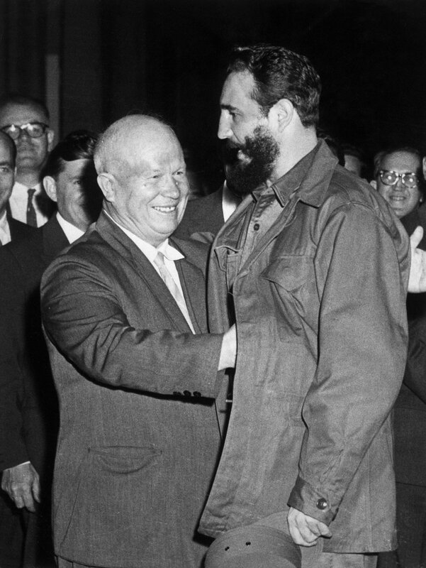 Khrushchev and Castro meeting