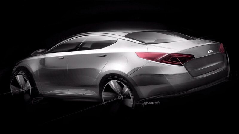 Kia car design sketch