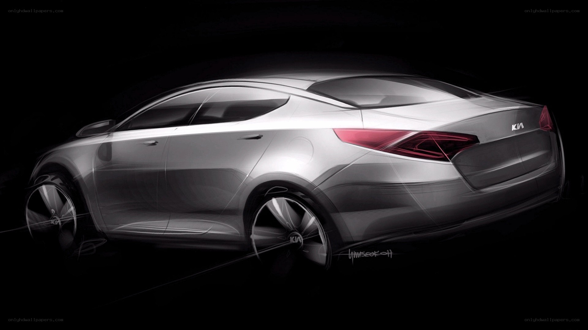 Kia car design sketch