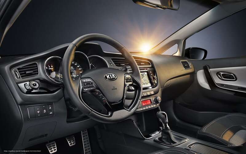 Kia car interior dashboard