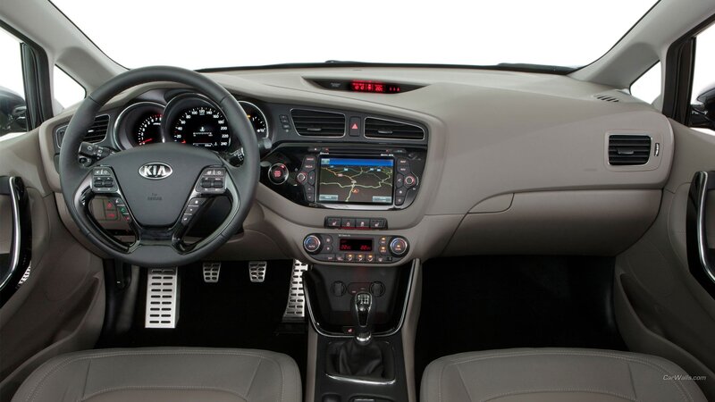 Kia car interior dashboard