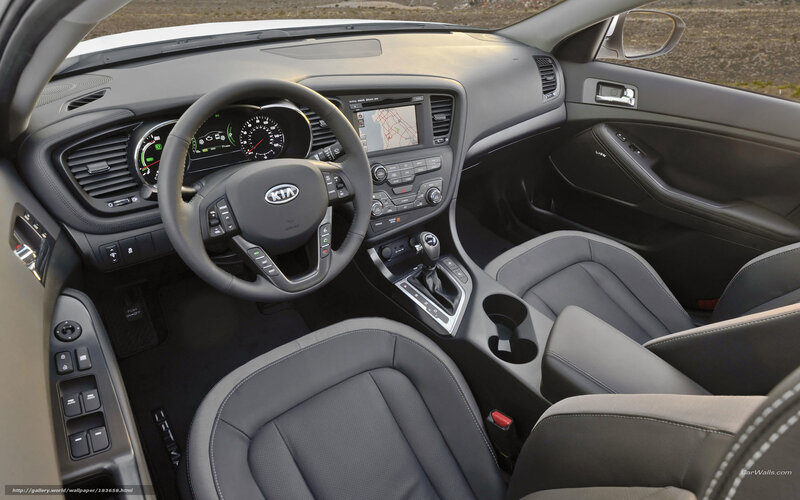 Kia car interior dashboard