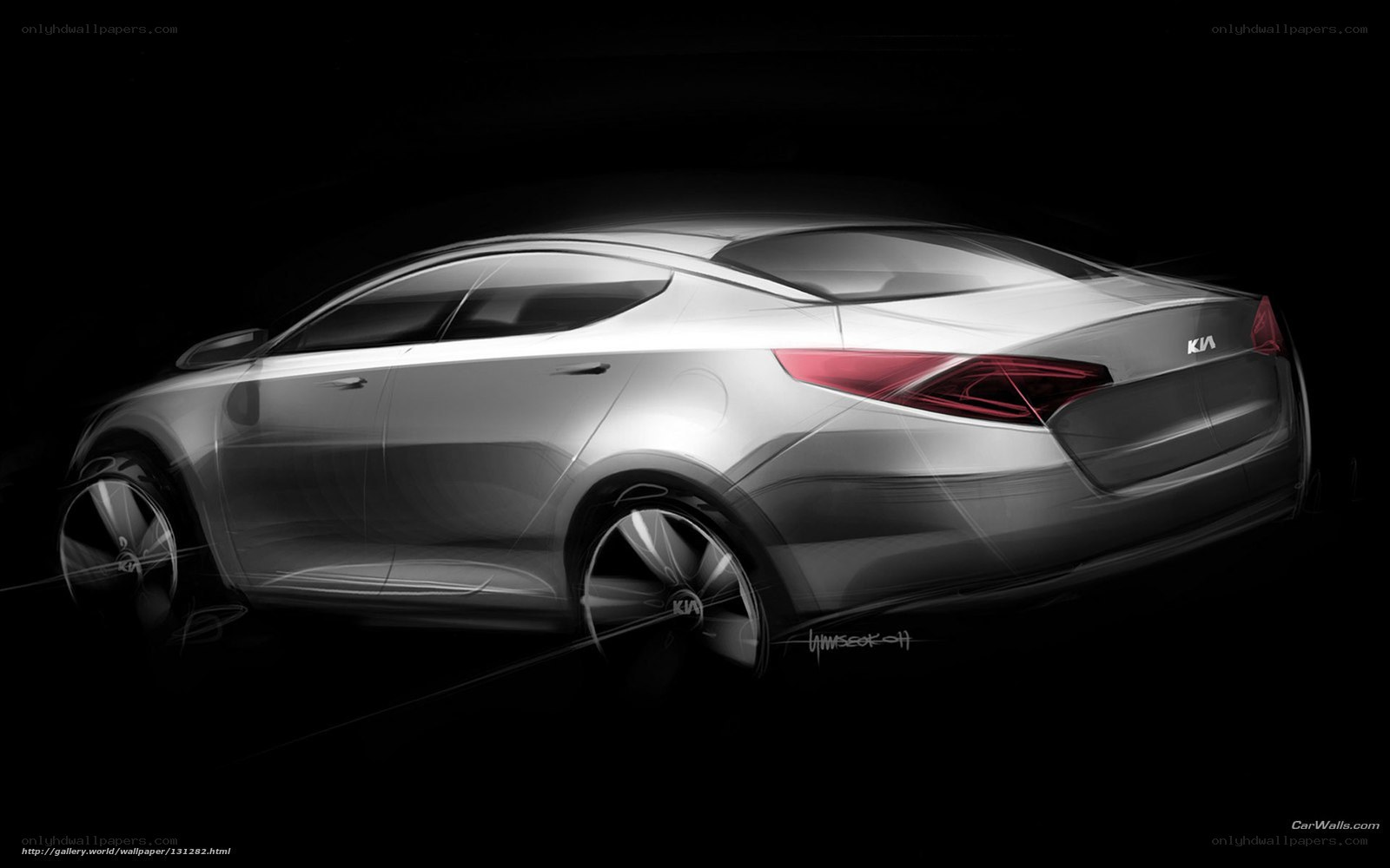 Kia concept car sketch