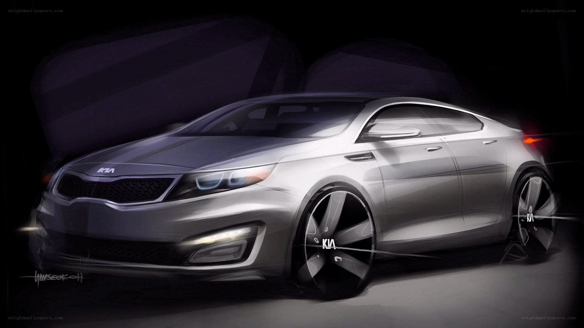 Kia concept car sketch