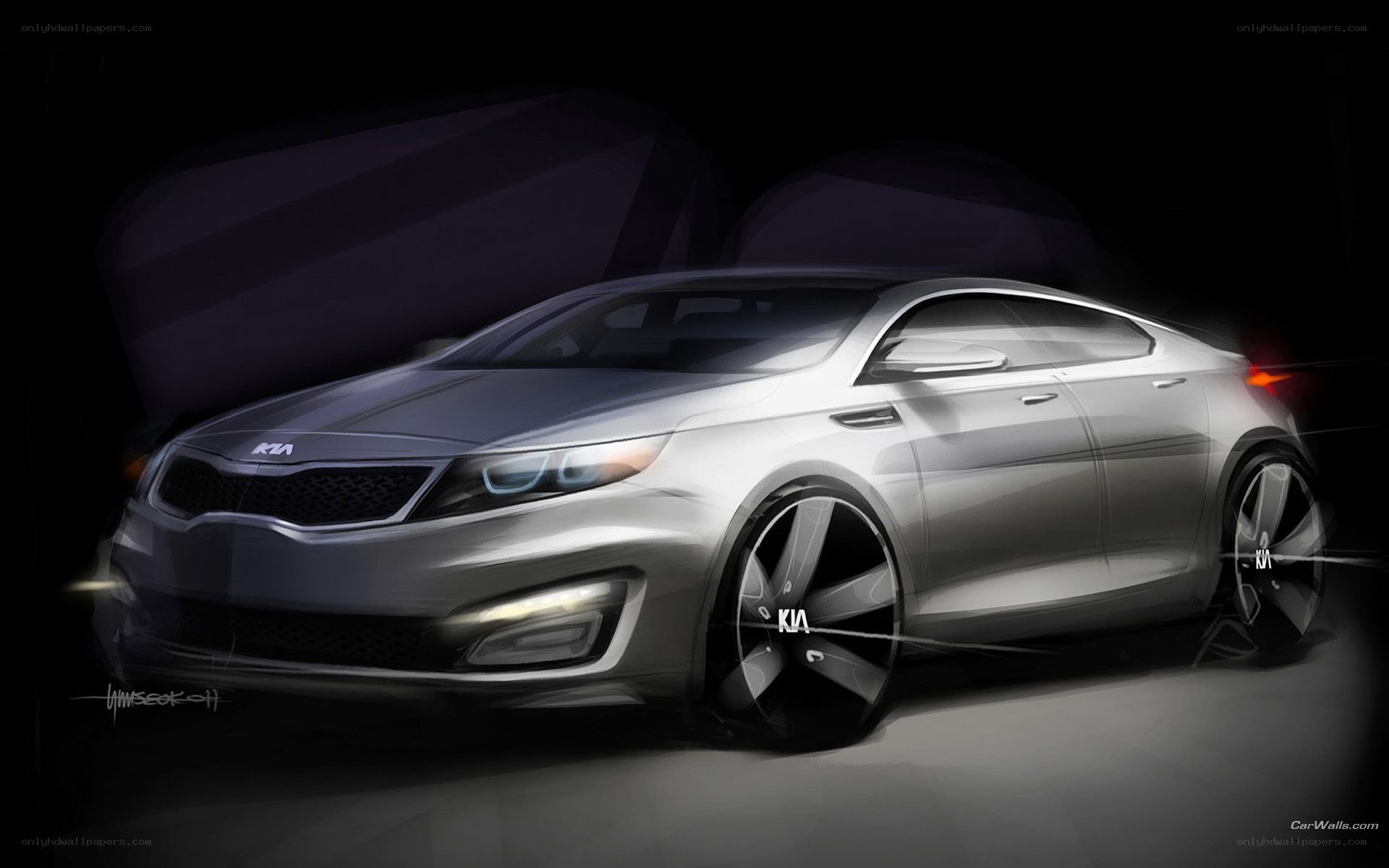 Kia concept car sketch