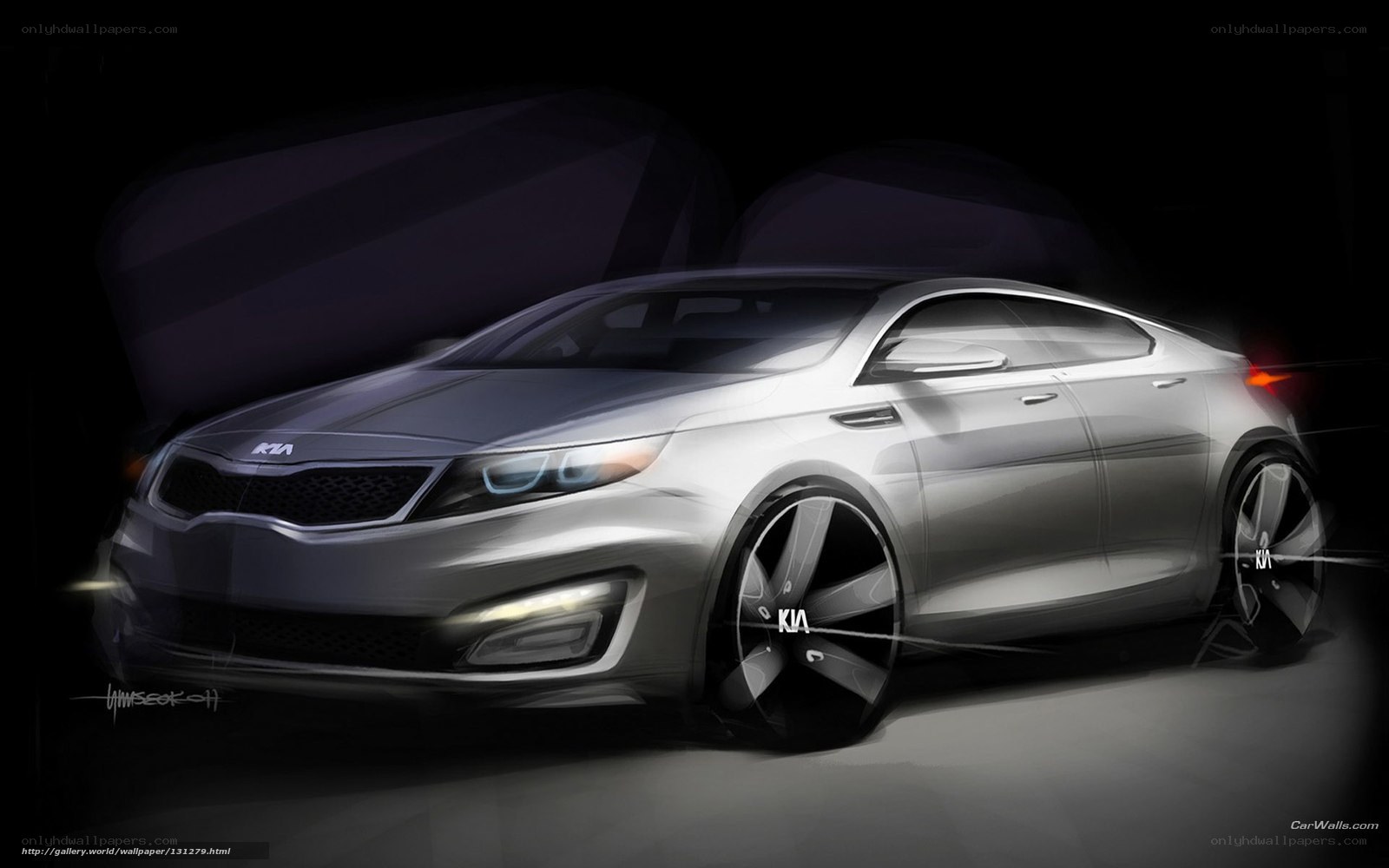 Kia concept car sketch