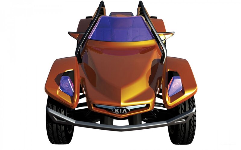 Kia concept vehicle front view