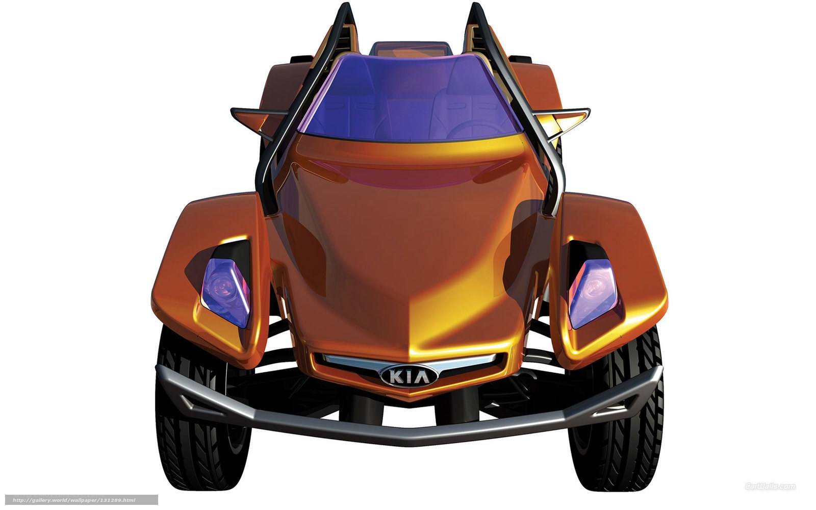 Kia concept vehicle front view