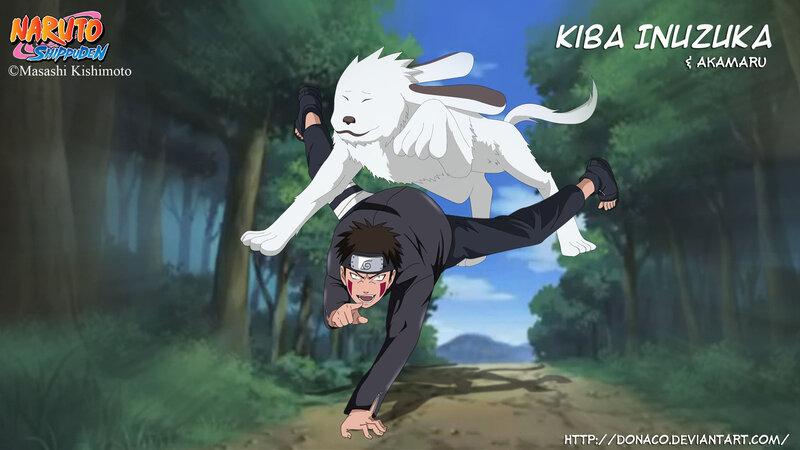 Kiba Inuzuka with Akamaru
