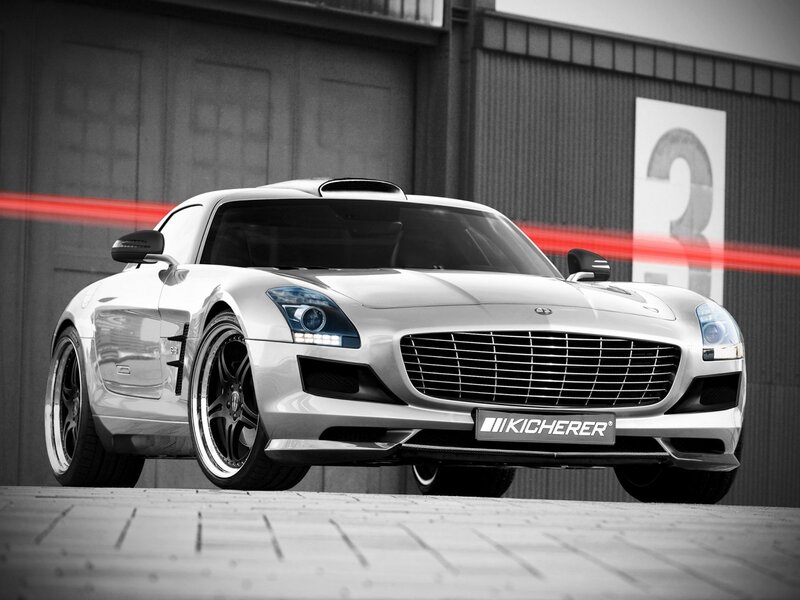 Kicherer-modified silver sports car