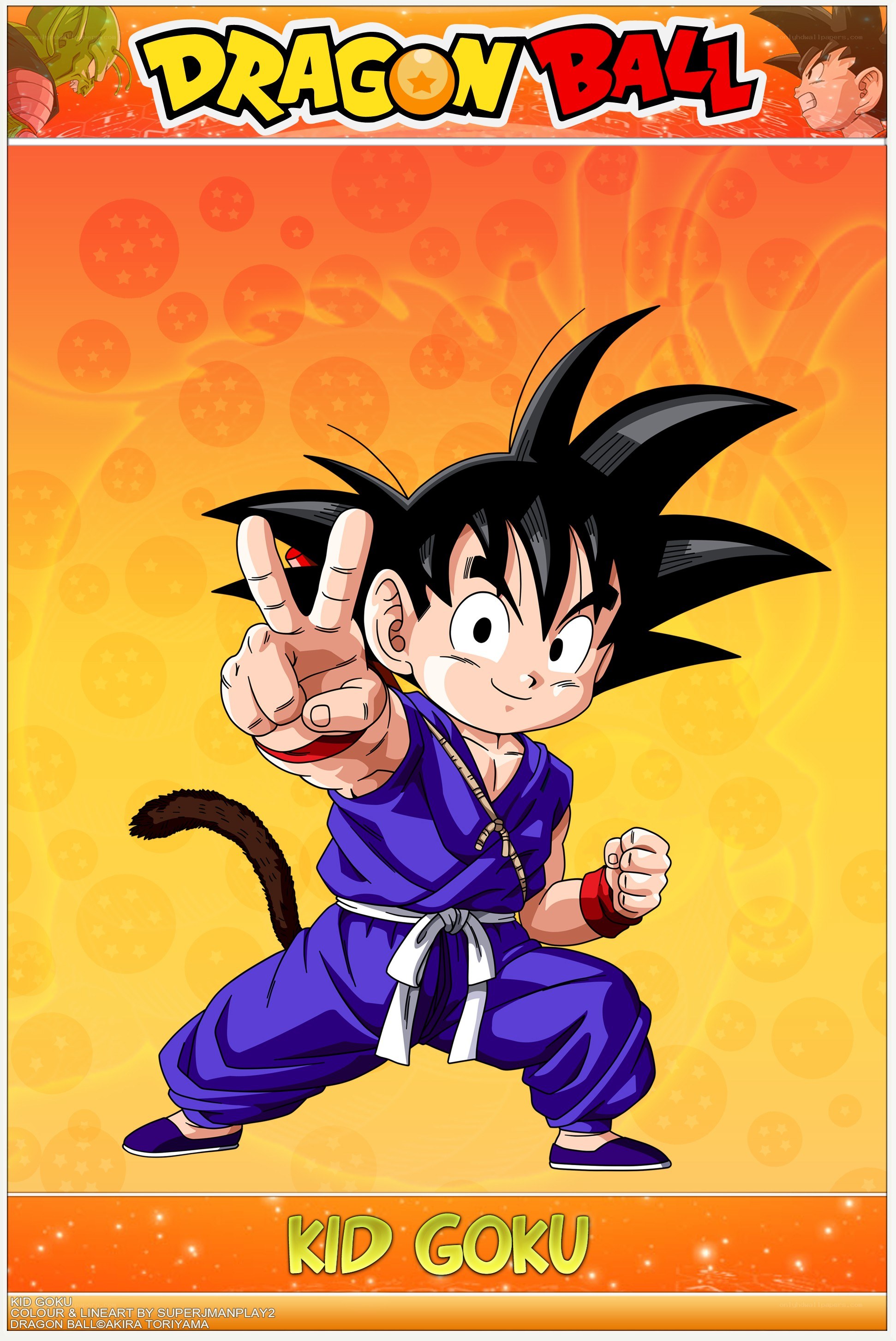 Kid Goku from Dragon Ball