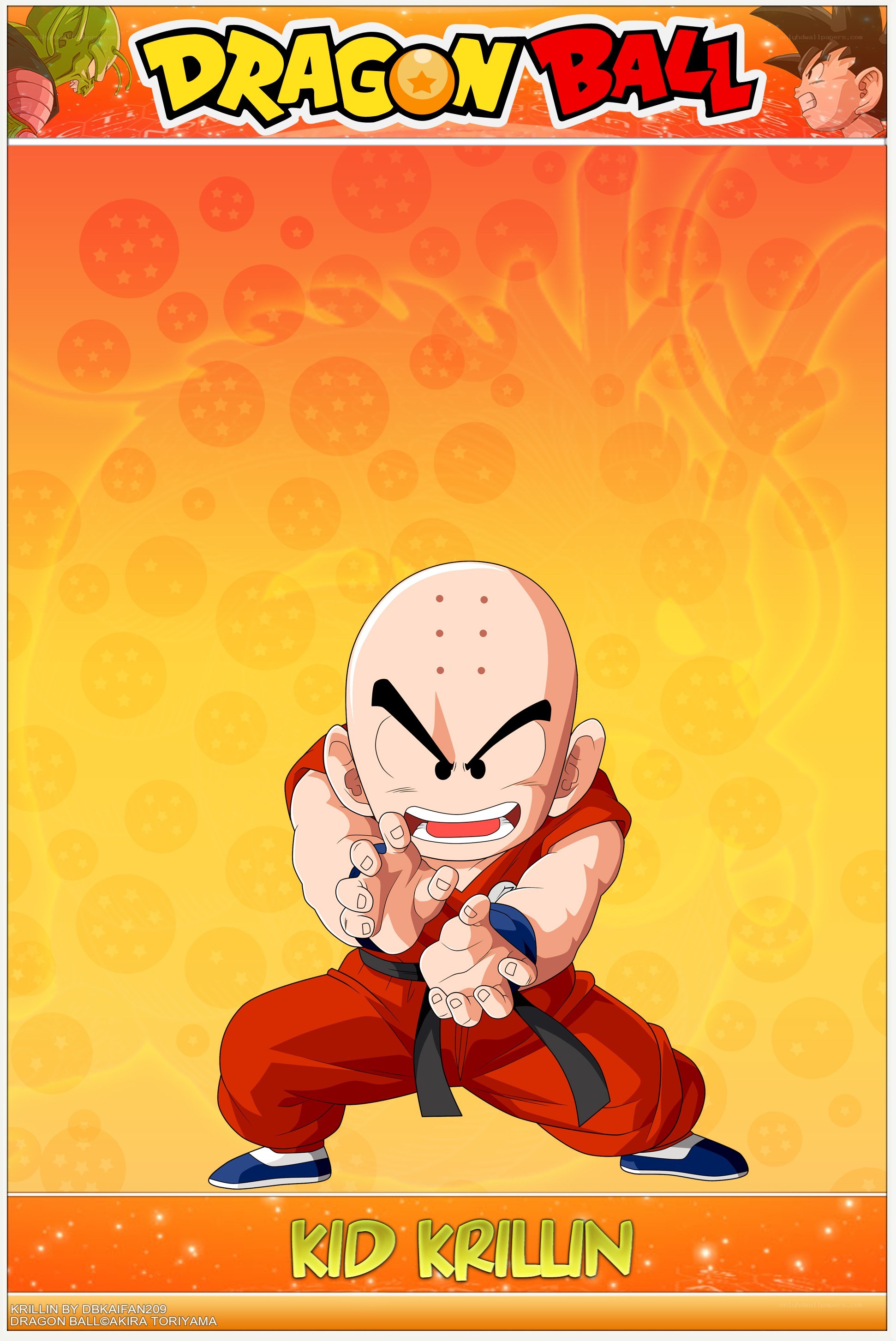 Kid Krillin in fighting stance
