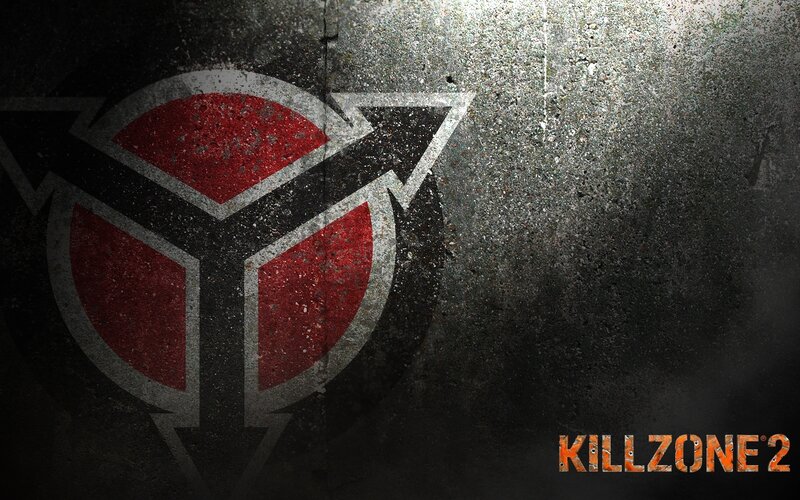 Killzone 2 logo on concrete