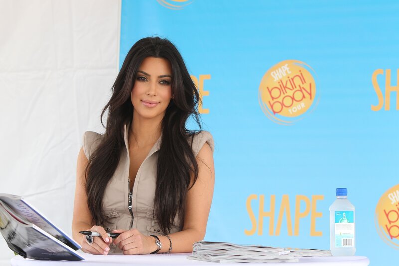 Kim Kardashian at a book signing