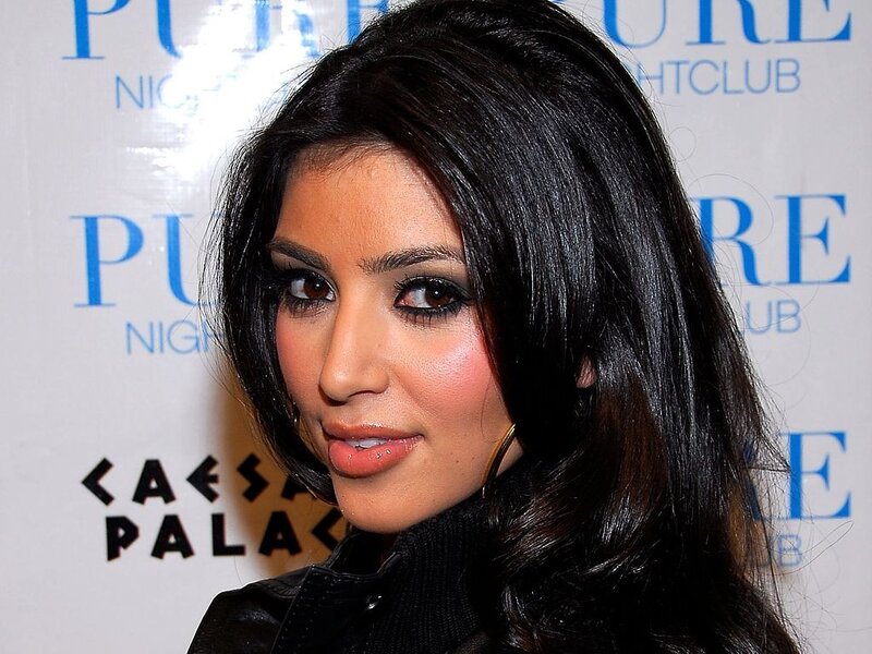 Kim Kardashian at a nightclub event