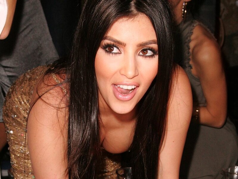 Kim Kardashian at a party