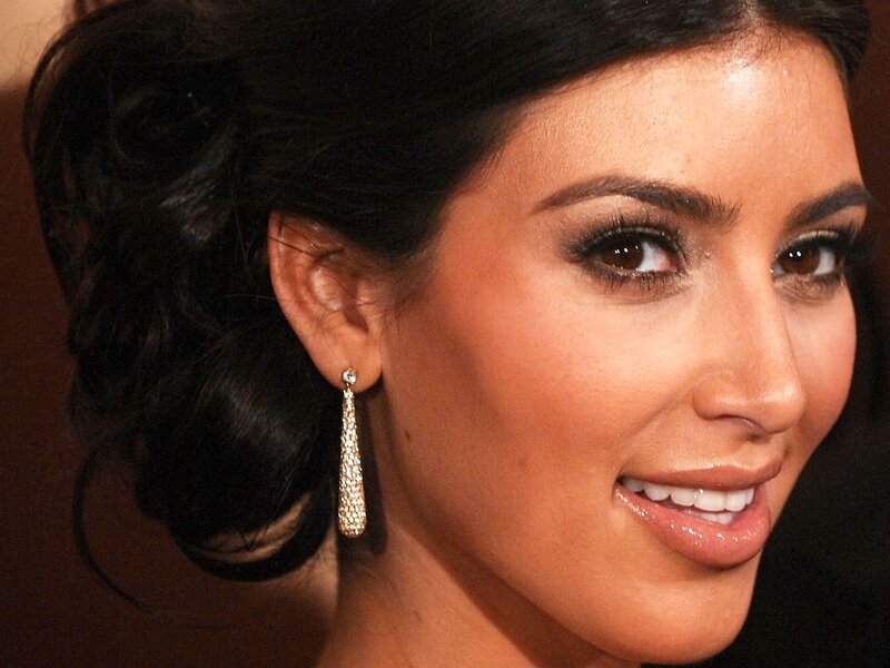 Kim Kardashian close-up portrait