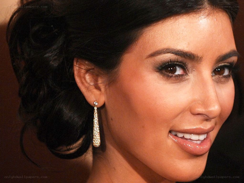 Kim Kardashian close-up portrait