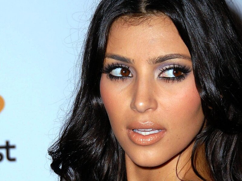 Kim Kardashian close-up portrait