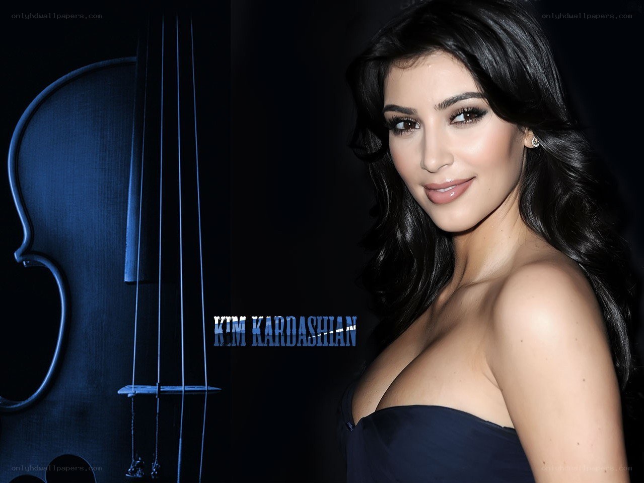 Kim Kardashian with cello