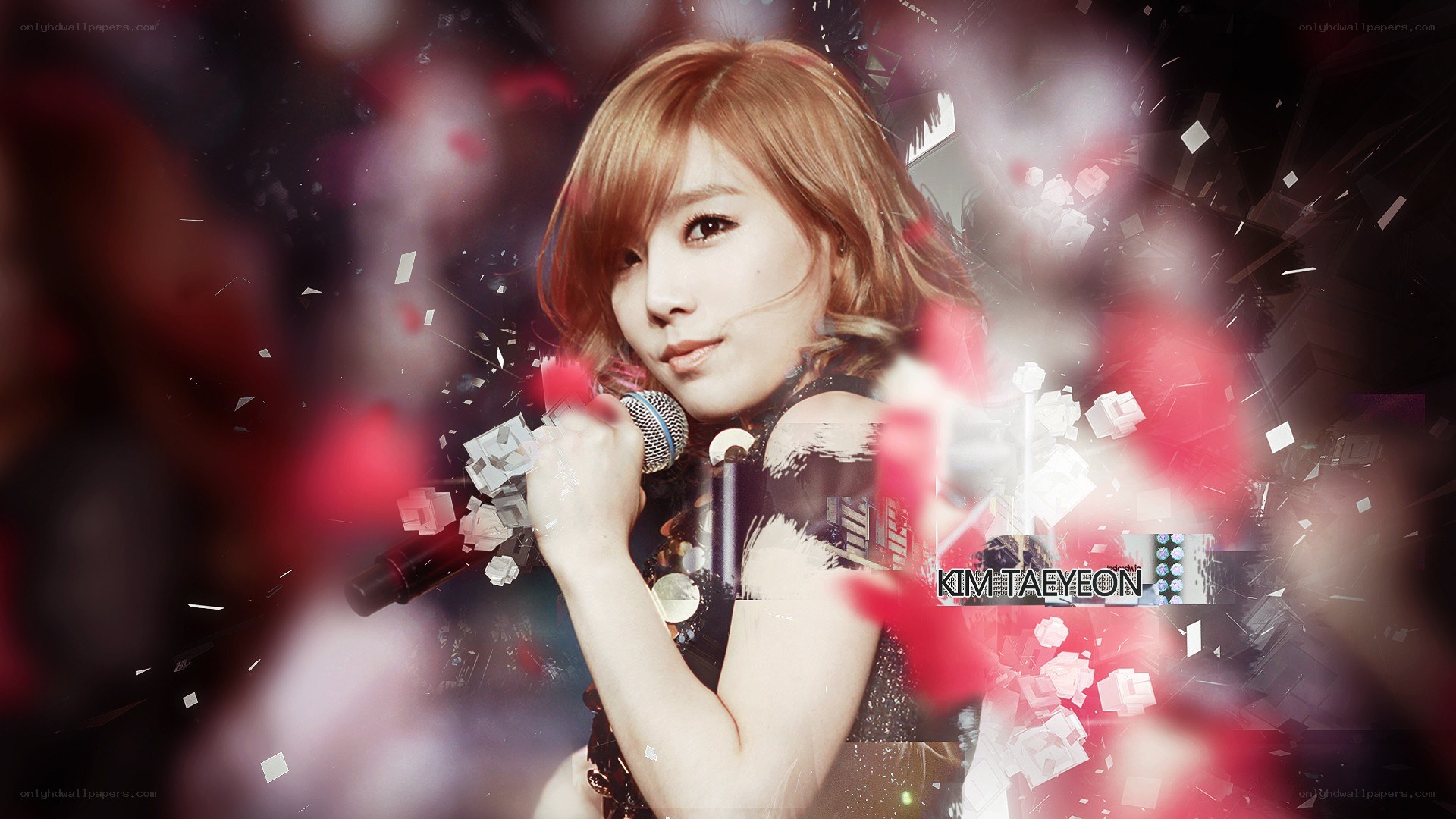 Kim Tae-yeon performing on stage