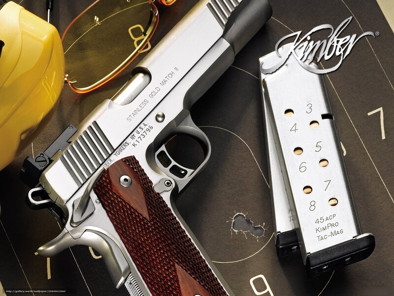 Kimber pistol and magazine