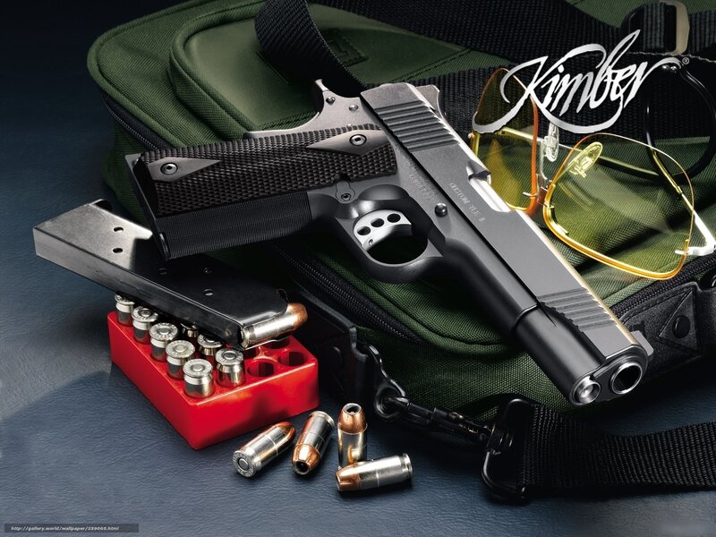 Kimber Pistol with Accessories — Black, Dramatic