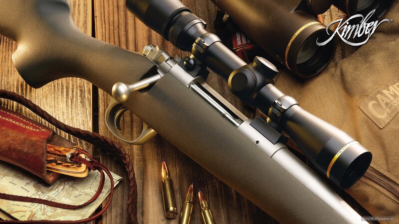 Kimber rifle with scope