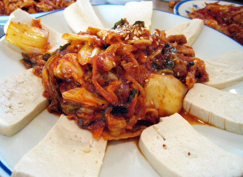 Kimchi and Tofu Dish