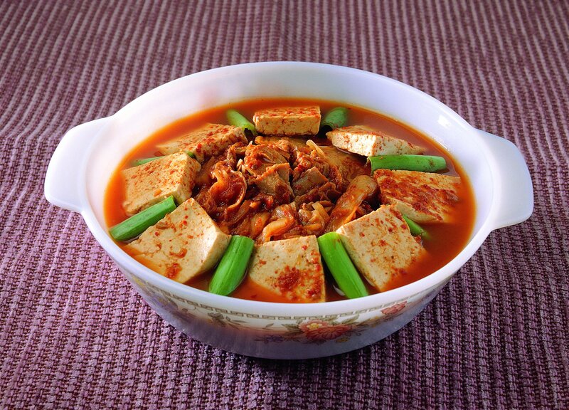 Kimchi and tofu stew