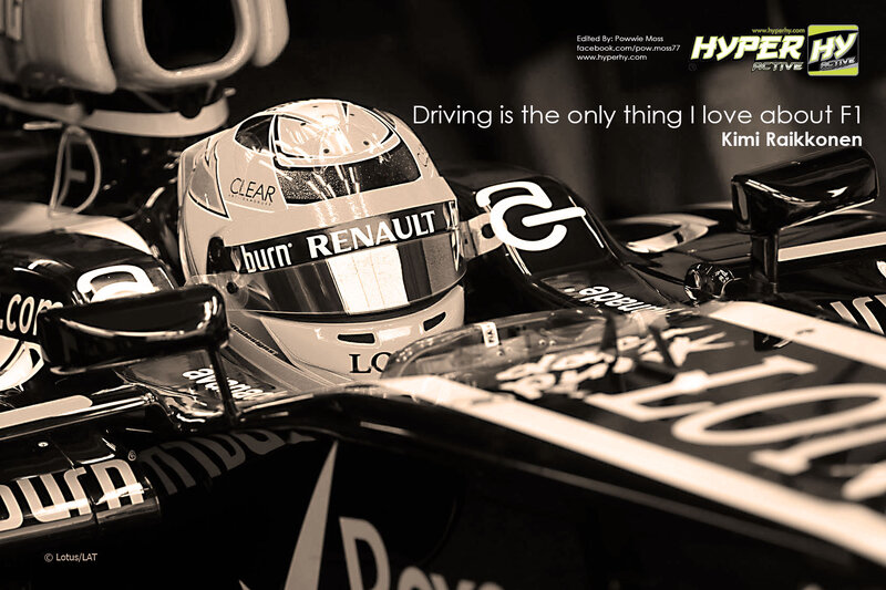 Kimi Raikkonen in Car