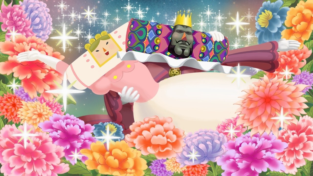 King and Queen in a Flower Garden