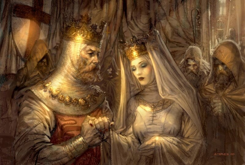 King and Queen in Wedding