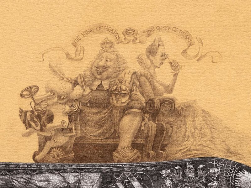 King and Queen of Hearts illustration