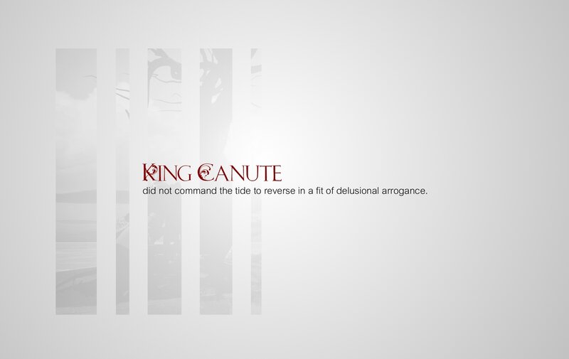 King Canute text image