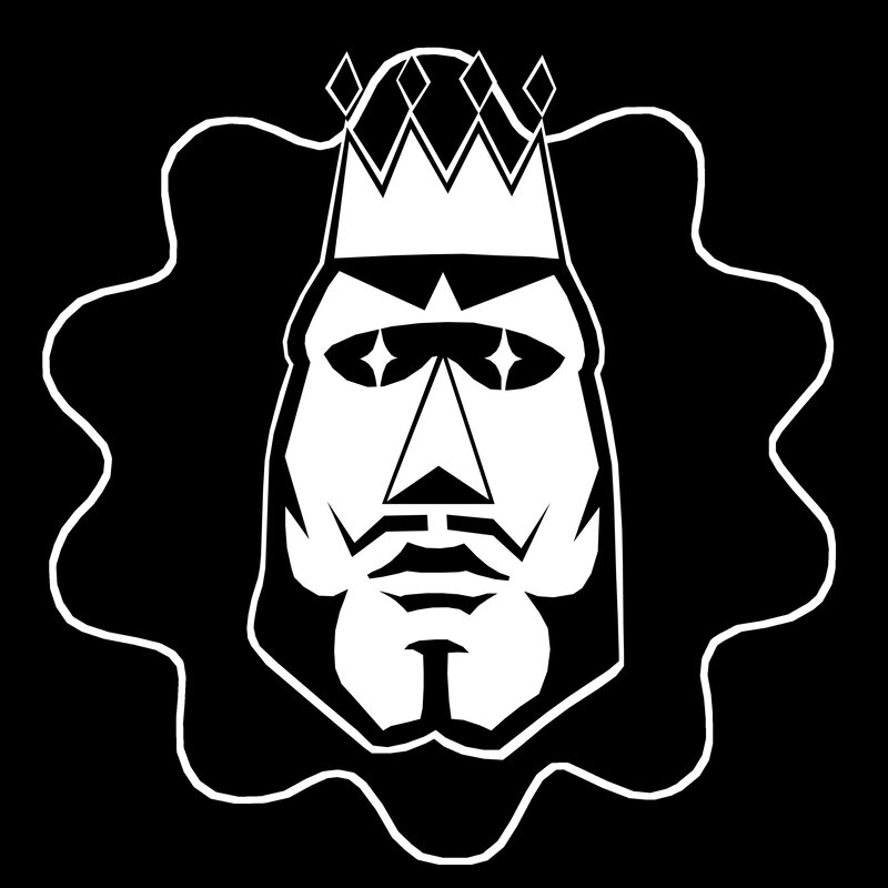 king card face illustration