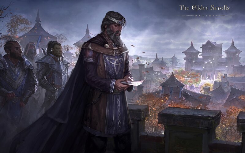 King Holding a Scroll