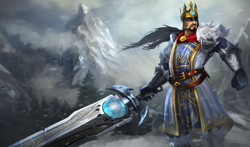 King Holding a Sword