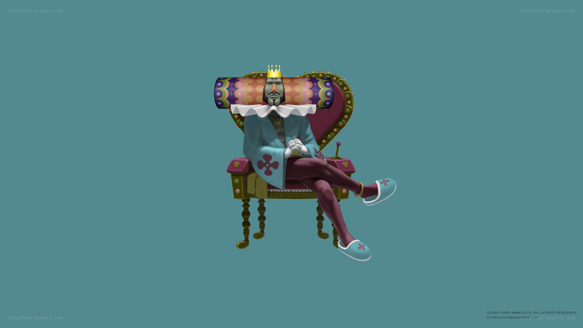 King in a throne chair
