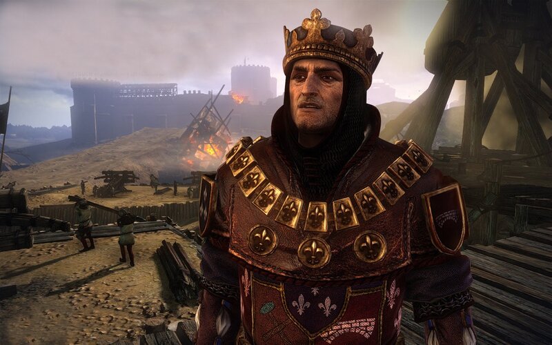 King in medieval armor