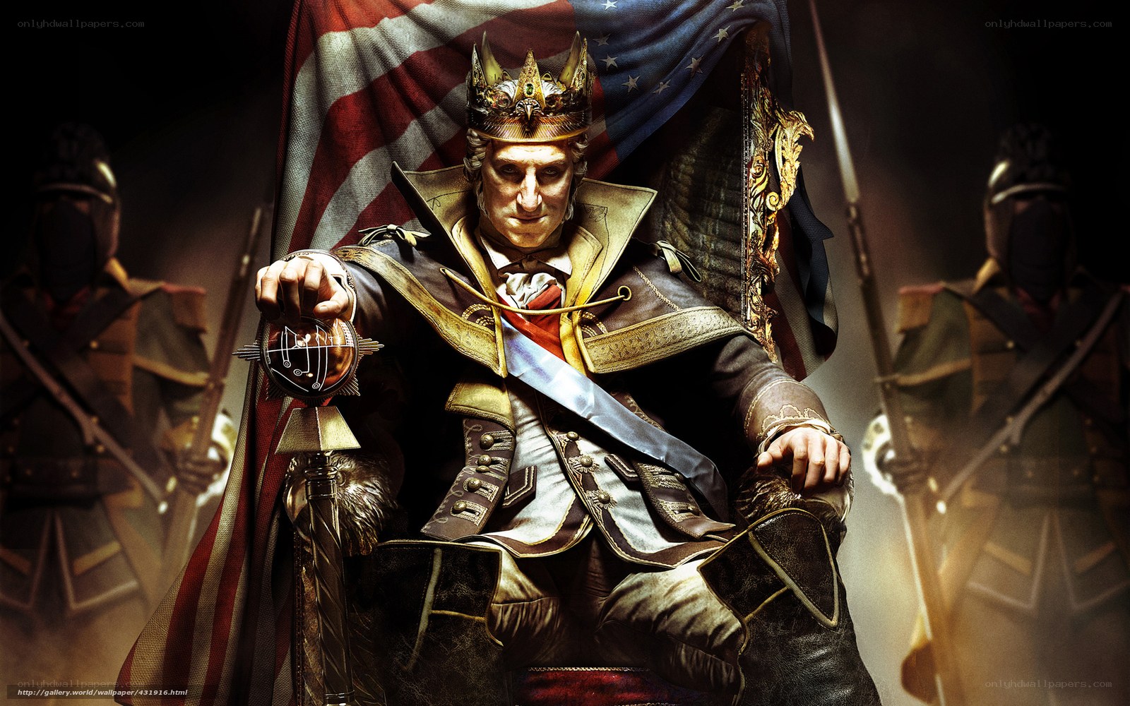King in regal armor