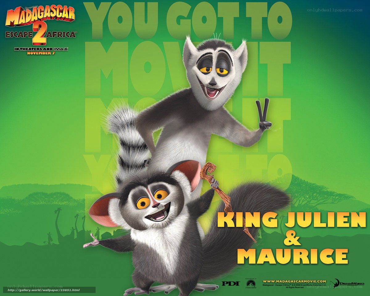 King Julien and Maurice from Madagascar