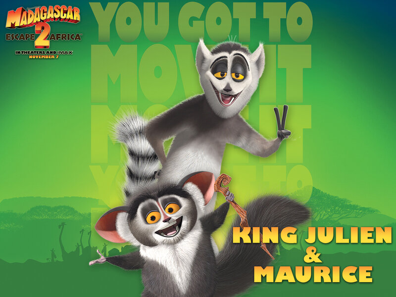King Julien and Maurice