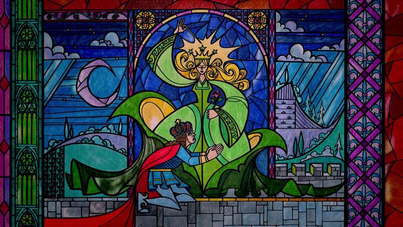 King Kneeling Before Queen — Green
