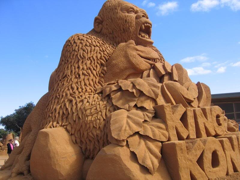 King Kong Sand Sculpture
