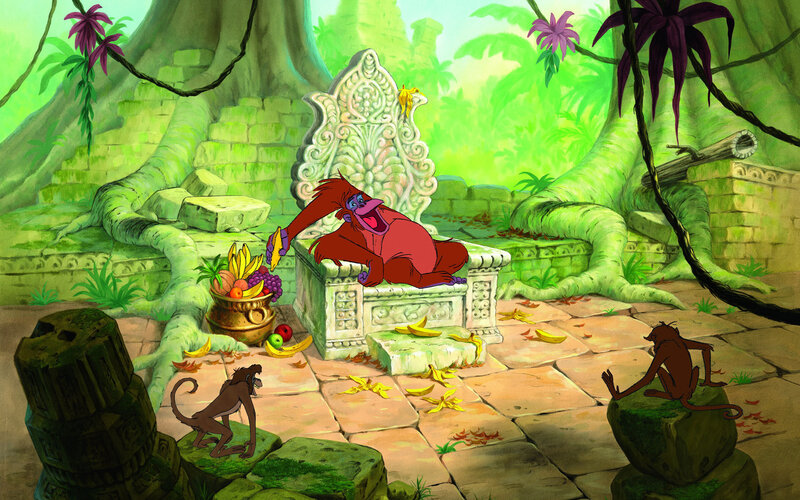 King Louie in the jungle temple