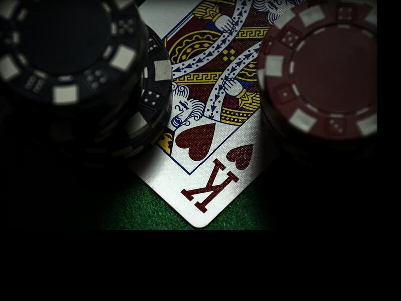 King of Hearts Card — Black