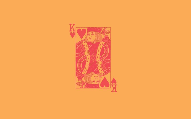 King of Hearts card